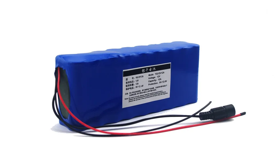 12V 12000 мА/ч, литий-ионный аккумулятор для Светодиодный свет, аварийный источник питания, и мобильных устройств