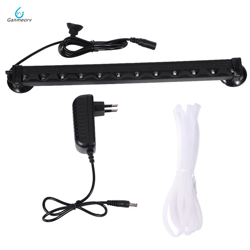 

31cm 12 SMD LED Aquarium Fish Tank Light Tube Bar Light Underwater Submersible Air Bubble Safe Lighting US EU UK SAA Plug