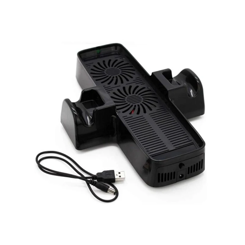 Внешний вертикальный USB вентилятор с двойным охлаждением для Microsoft Xbox 360 тонкая