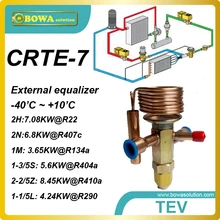 CRTE-7 R134a 1TR cooling capacity solder TVX designed for water chiller or water heater applications.