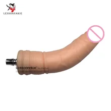 D21 – 6.7” Super Soft Texture Dildo with Bone Structure inside Stay Bent as you want it, Dildo Accessory for Our Sex Machine