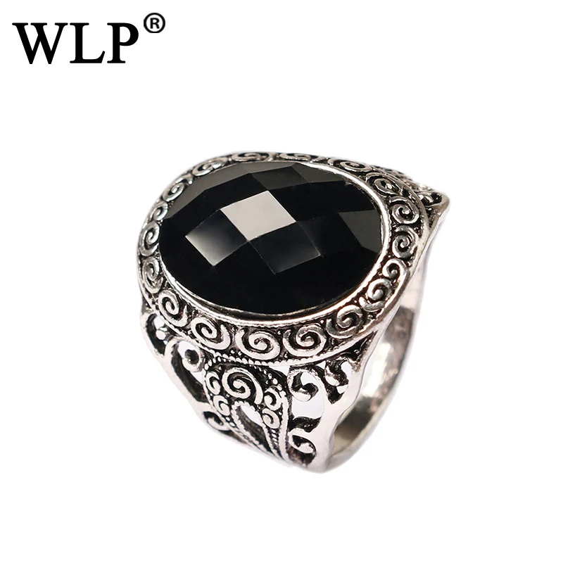 WLP 2018 Новые Модные Винтажные кольца Желтые красные черные камни драгоценные