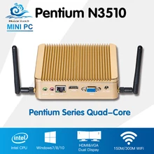 Promotion Mini PC Intel Pentium N3510 Quad Core Windows 10 Linux Mini Computer PC With Wifi HTPC TV Box Computadora