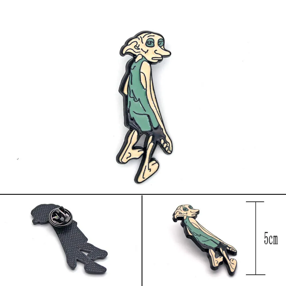 

Wellcomics Harri Potter Malfoy House-elf Dobby Symbol Metal Badge Brooch Pin Chest Button Ornament Cosplay Collection Gift Cool