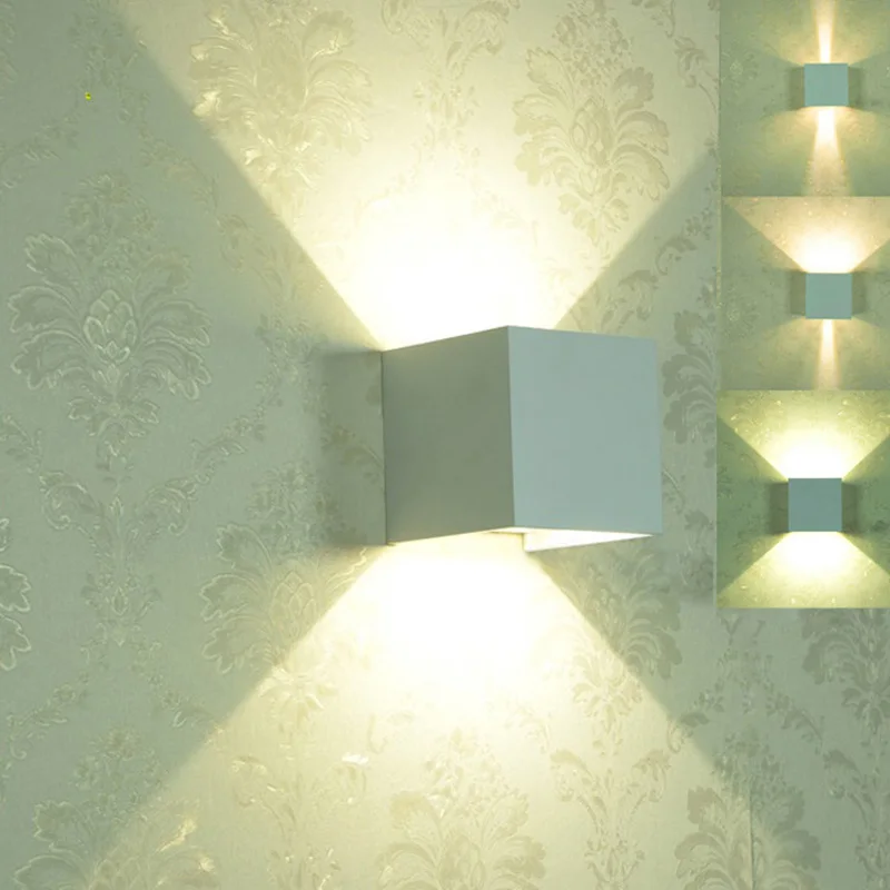 Newest LED Waterproof Outdoor Indoor Wall Sconces Lamp Walllight IP67 Surface Mounted Cube Light --