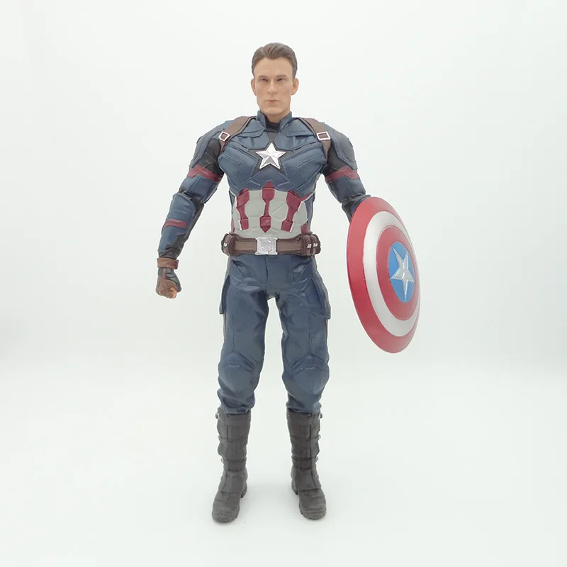 Фигурка Капитана Америки из фильма «Civil War», масштаб 1/6, окрашенная фигурка Капитана Америки, ПВХ фигурка, игрушка Brinquedos, аниме
