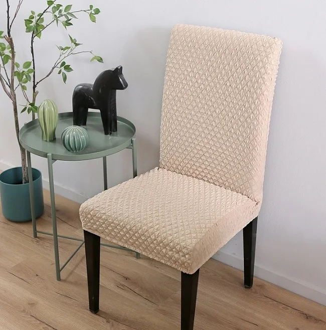 Новое поступление минималистичные современные эластичные чехлы на кресла спандекс подходят-один размер с толстой трикотажной жаккардовой тканью чехлы для стульев - Цвет: Chair Covers 02