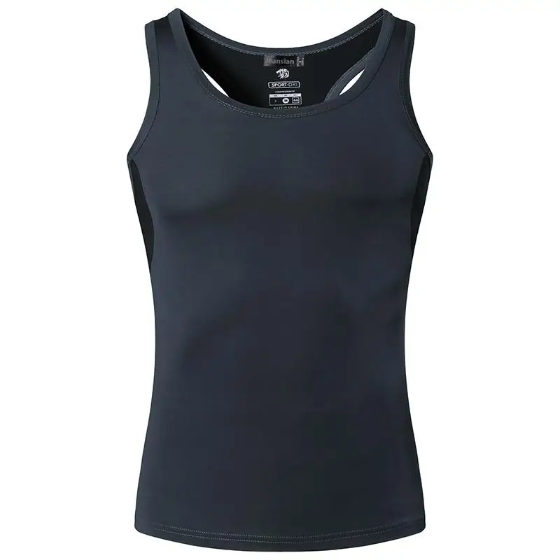 Jeansian Спортивная майка топ без рукавов футболка для бега Grym Workout Fitness Slim Compression LSL207