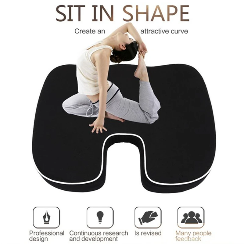 

Relieve your tired of the hips for driving working traveling break Lumbar and seat cushions filled memory foam Multiple uses