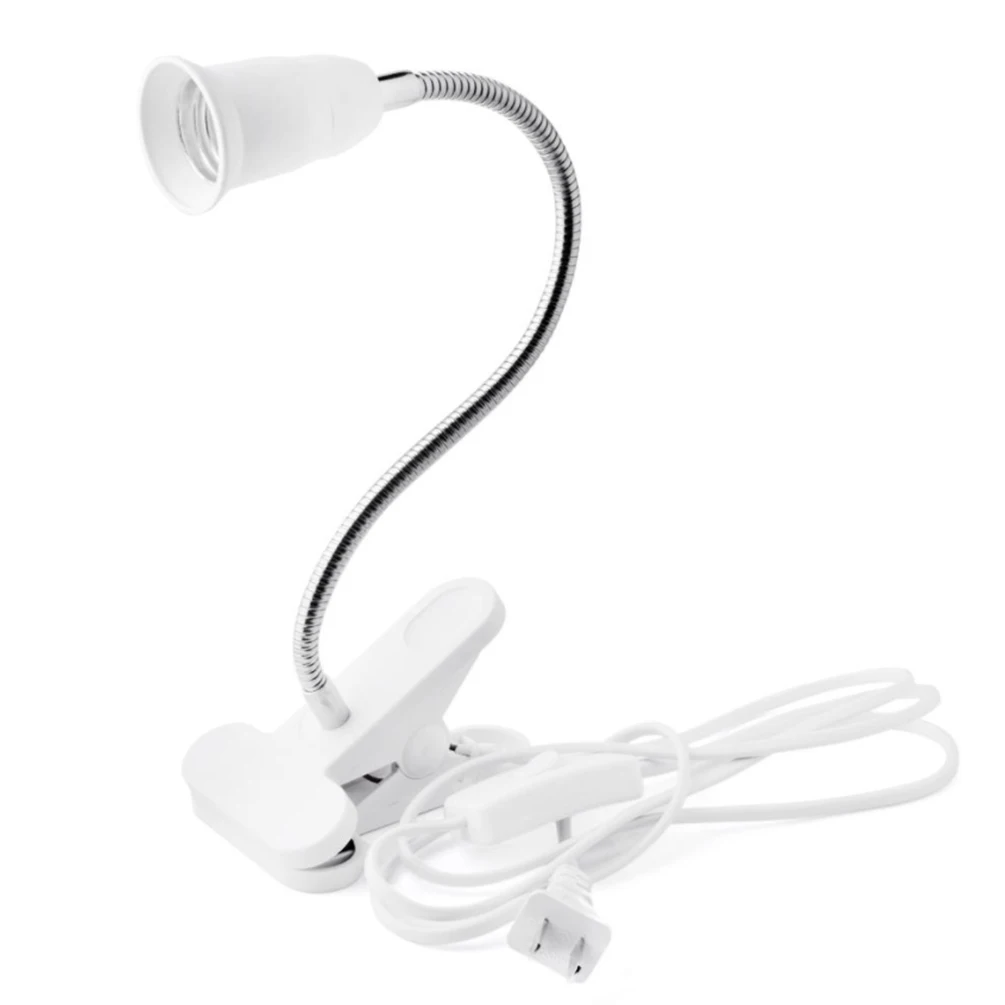 Светодиодный GLE Clip-on лампа Гибкая настольная лампа портативный светодиодный светильник с цоколем E27, универсальный дизайн, белый