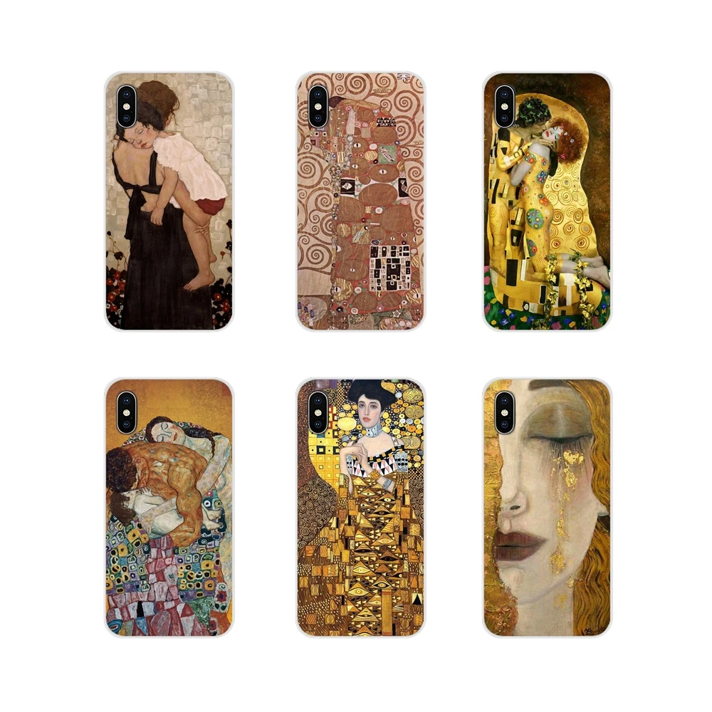 

For Huawei P Smart Mate Honor 7A 7C 8C 8X 9 P10 P20 Lite Pro Plus Accessories Phone Shell Covers Kiss by Gustav Klimt gold tears