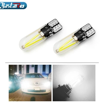 

1pc T10 W5W LED DRL Car Interior Light 194 168 COB Glass Auto Filament Lamp 12V 24V Super White Yellow Crystal Blue