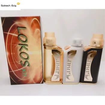

E cigarette Lokos box mod kit 510 thread pei pom Material High quality Single 18650 Battery 510 thread vaporizer vape kit