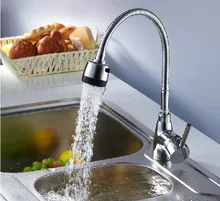 Flexible spout kitchen faucet mixer single lever kitchen sink faucet with spray Free Shipping