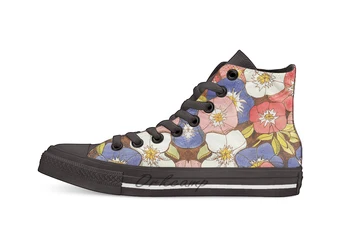 

Petunias Casual High Top Canvas shoes sneakers Light Walking Shoes