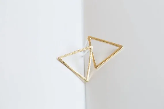 New Fashion geometric triangle studs earring jewelry for Women EY-E008