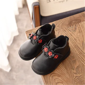 

Fashion Baby Girls Boots Ankle Winter Warm Flower Kids Snow Boots Princess Toddler Children Girls Shoes Size 21-30