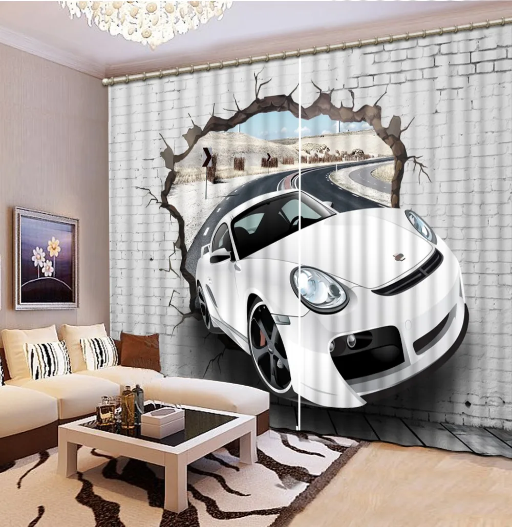 Cheap 3D Gordijn Luxe Verduisterende Gordijn Woonkamer auto gordijnen Cheap 3D Gordijn Luxe Verduisterende Gordijn Woonkamer auto gordijnen
