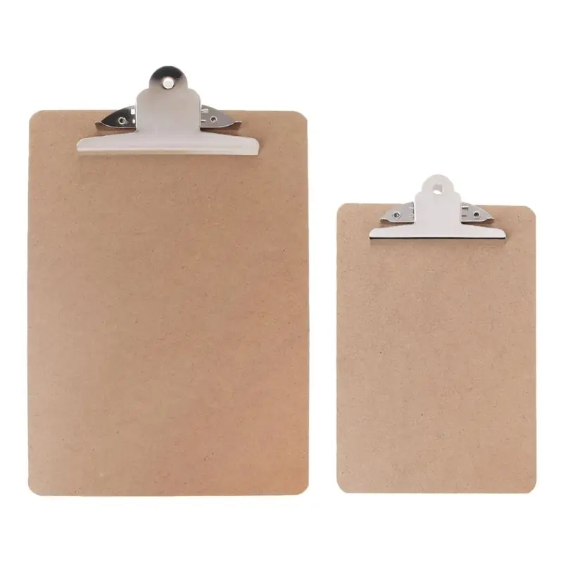 

Portable A4/A5 Wooden Writing Clip Board File Hardboard with Batterfly Clip for Office School Stationery Supplies #524