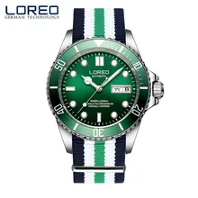 LOREO Classics Sapphire Glass Seagull Mechanical Movement Steel Fashion Luminous Waterproof Leisure Men’S Sports Watches M07