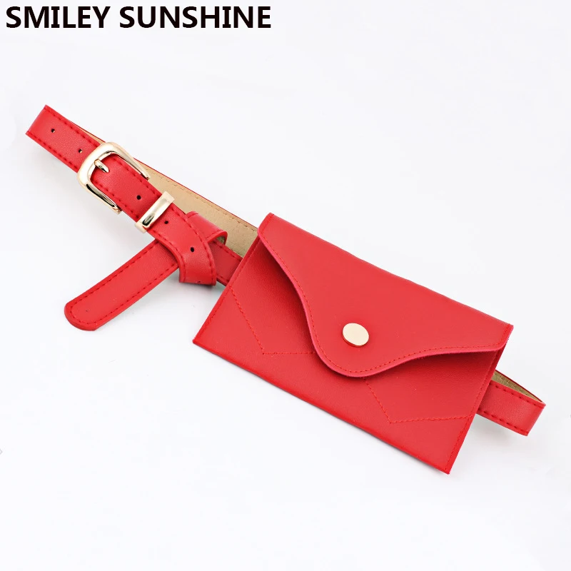 Женская поясная сумка SMILEY SUNSHIEN модная забавная сумочка на пояс для денег кожаный