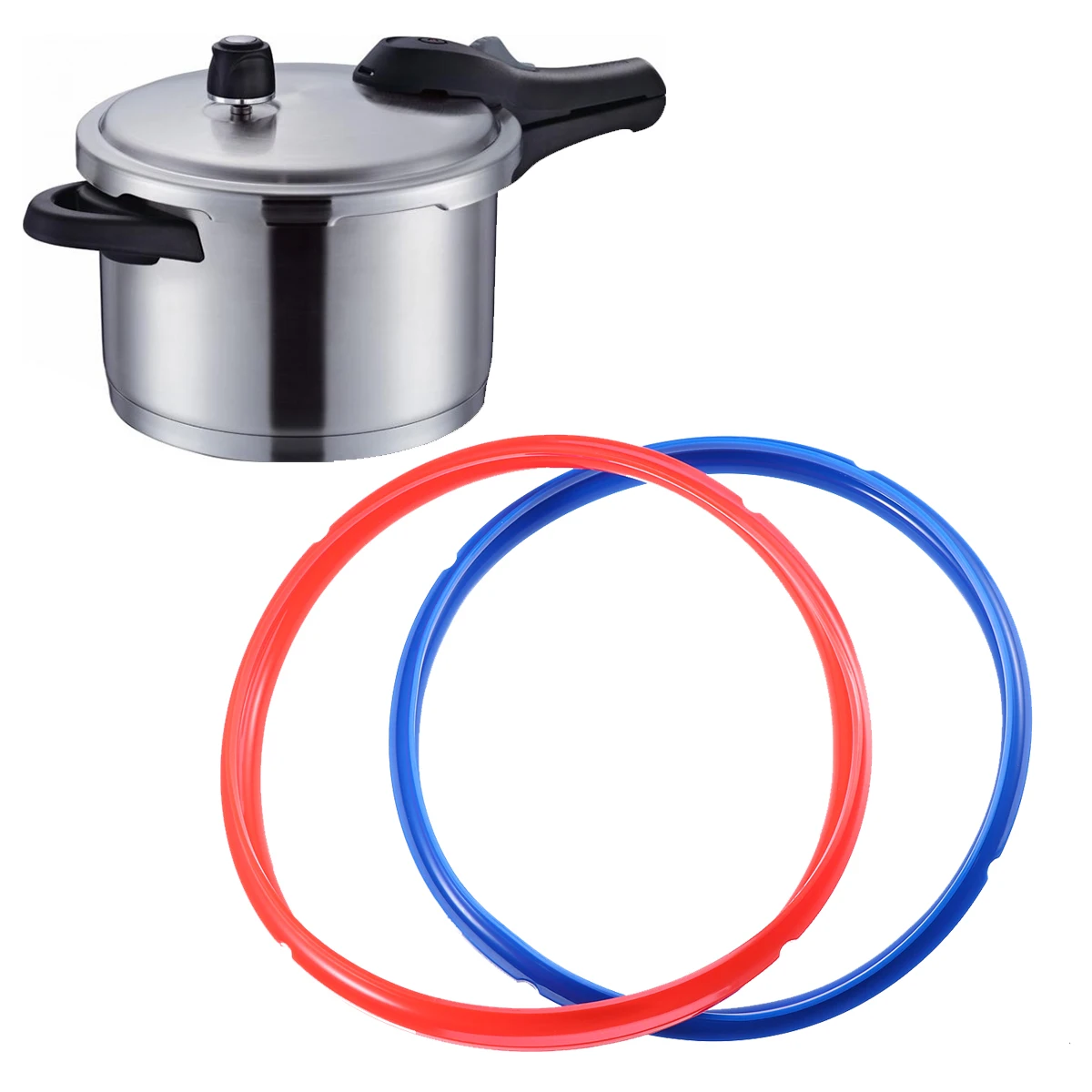 

ROSENICE 2pcs Sealing Rings Pressure Cooker Seal Steam Seal Ring Silicone Ring Electric Pot Pressure Cooker Accessories