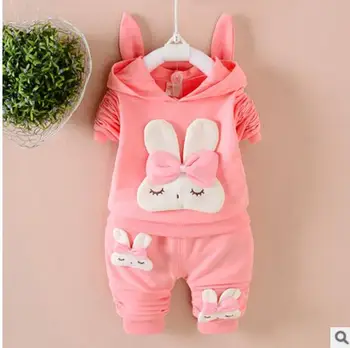 

Spring Autumn New Fashion Baby Boys Girls Hoodies Sport Suit Children Clothing Set Toddler Casual Kids Tracksuit Set