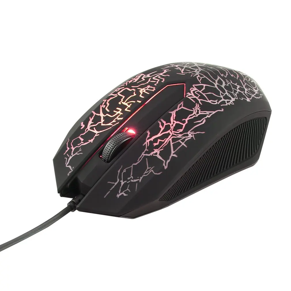 Профессиональная цветная подсветка 4000 dpi Оптическая Проводная игровая мышь Мыши 3 кнопки USB Проводная мышка с подсветкой Прямая поставка