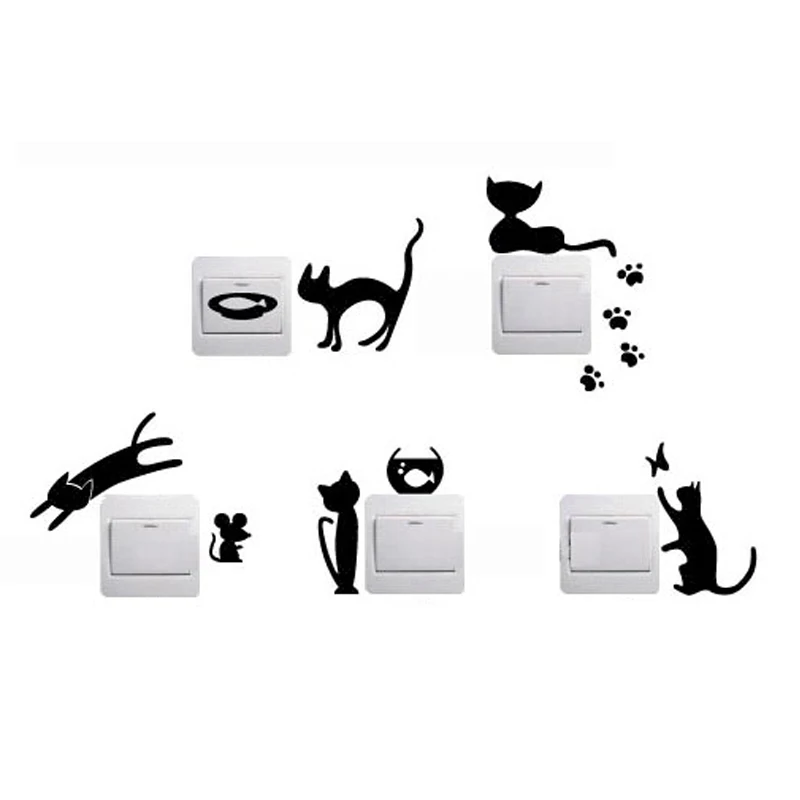 Removable Animal Cartoon Switch Art Vinyl Decal Home Decor Wall Light Stickers G Removable Animal Cartoon Switch Art Vinyl Decal Home Decor Wall Light Stickers G