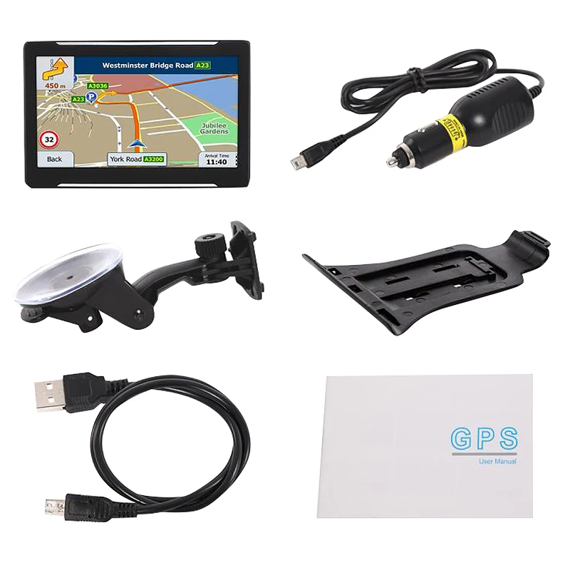 

7 Inch 256Mb 8G Hd Capacitive Screen Portable Gps Car Car Navigation System
