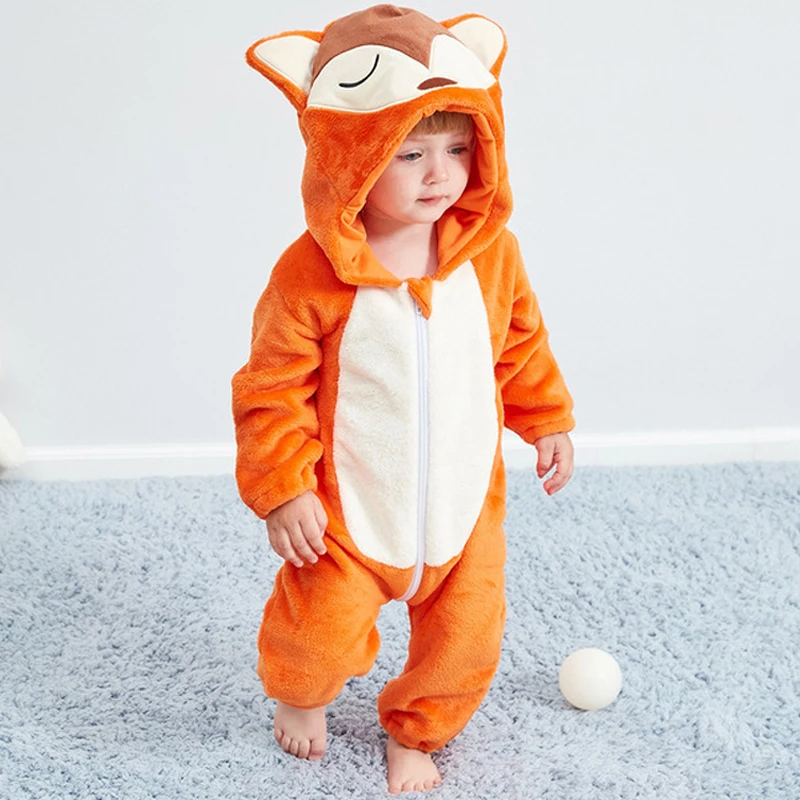 

Baby Clothes 2019 Infant Romper Baby Boys Girls Jumpsuit Newborn Bebe Onesie Clothing Hooded Toddler Cute Stitch Baby Costumes