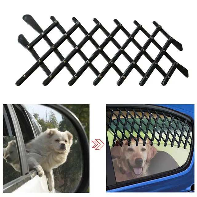 Pet Dog Fence Travel Car Window Protective Retractable Grill Vent Pet Dog Fence Travel Car Window Protective Retractable Grill Vent Ventilator Guard Mesh Security Lattice Telescopic Door In Doors Ramps From