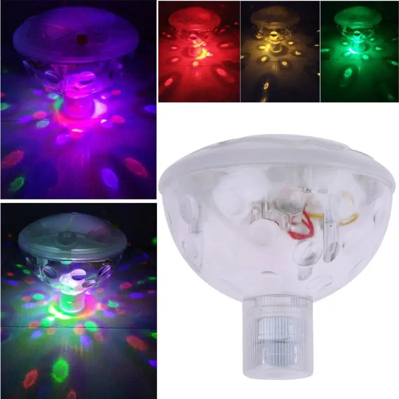

Waterproof Battery Power Colorful Changeable Underwater LED Floating Lighting Show For Swimming Pool Disco Party Decoration