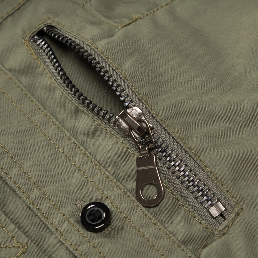 Long Sleeve Shirt Men Casual Shirt Fashion Military Multi-pocket