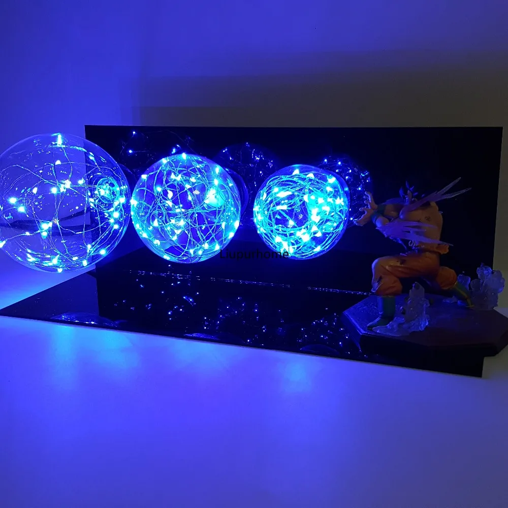 Dragon Ball Z Goku Kamehameha llevó luces de la noche Anime Dragon Ball Super Goku Led lámpara de escritorio iluminación Lampara Dragon Ball Z Goku Kamehameha llevó luces de la noche Anime Dragon Ball Super Goku Led lámpara de escritorio iluminación Lampara