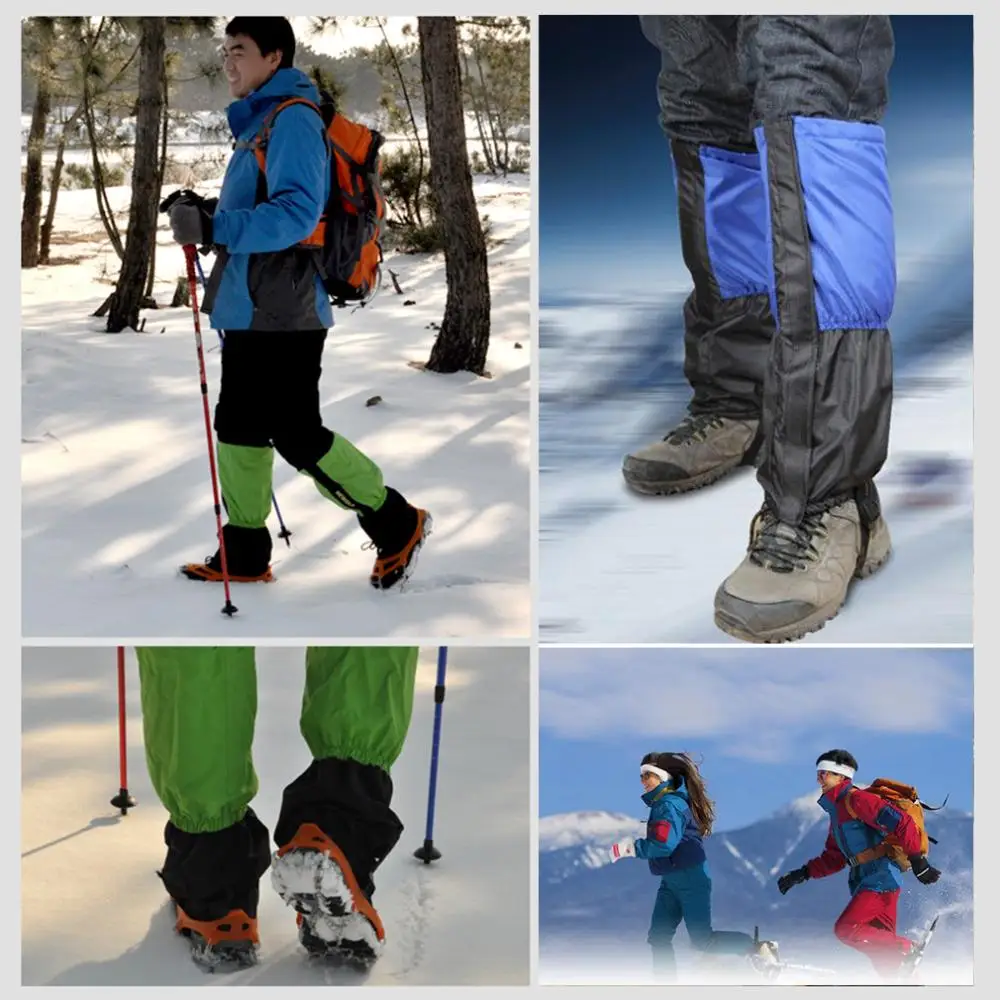 1Pair Waterproof Skiing Gainter Outdoor Hiking Climbing Hunting