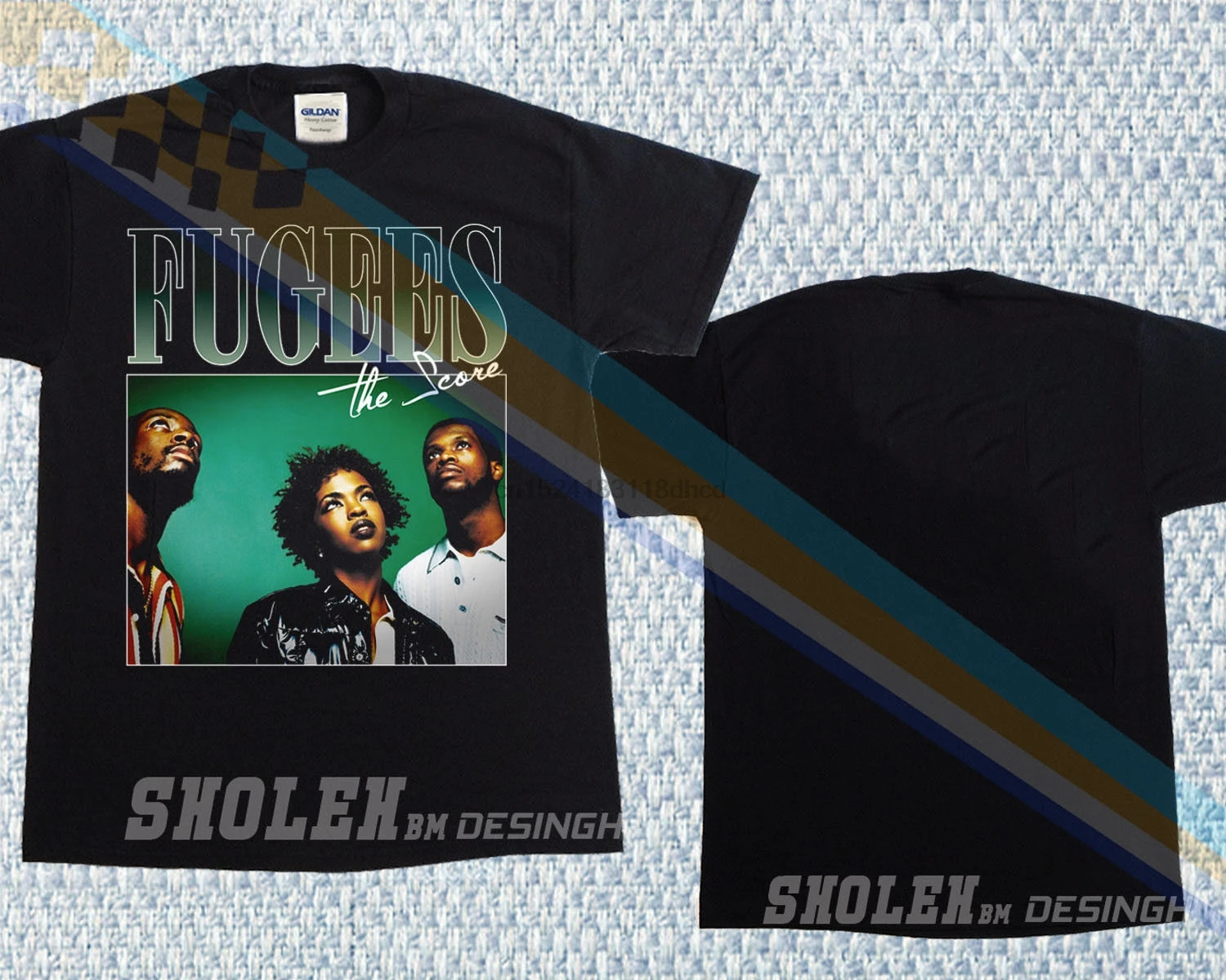 

2018 Inspired By Fugees The Score T-shirt Hip Hop Rap Tour Merch Limited Vintage