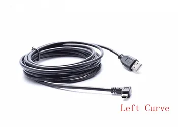 

Left Right Angle USB 2.0 to Mini 5 pin M/M power supply Cable A Male To 5P B Male For GPS