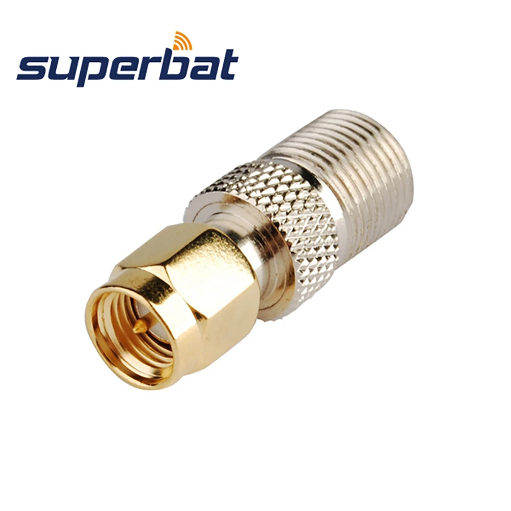 Superbat 5 шт. SMA F адаптер штекер к гнезду прямой радиочастотный коаксиальный