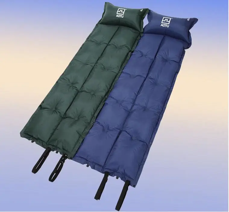 Outdoor Inflatable Cushion Sleeping Bag Mat Fast Filling Air