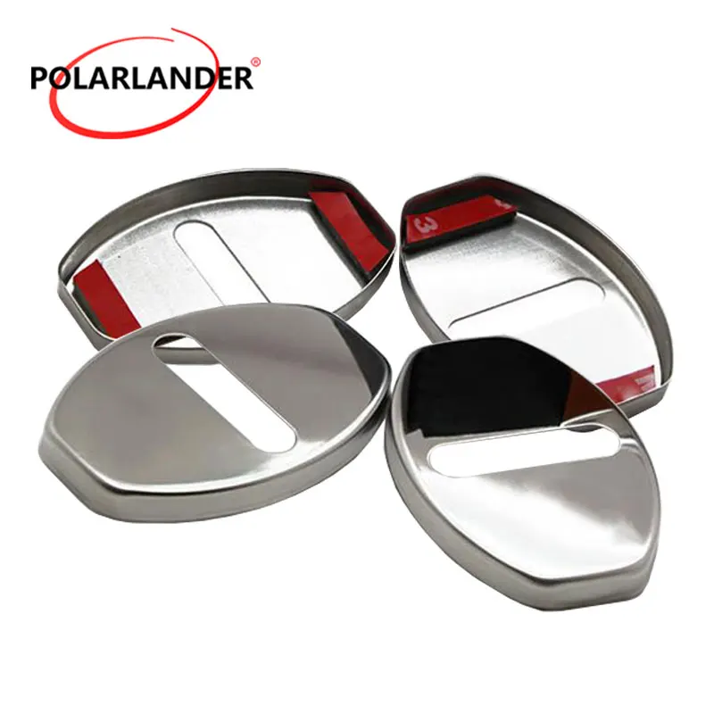 

Car Door Lock Buckle Protective Cover 4pcs car styling For Volkswagen/Skoda/Audi Stainless Steel