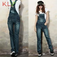 2017 klv секси pantalones 1 шт. уличной моды джинсовые биб Женщины Леди Джинсы Спагетти Ремень Тонкий Брюки calcas 17May 12