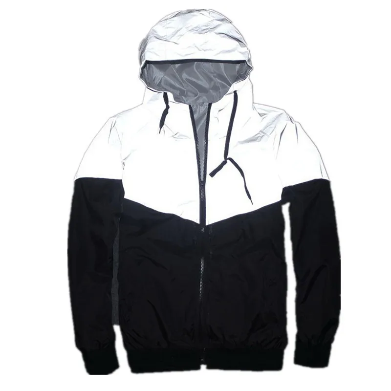 Светоотражающая Женская куртка 3м 5xl 4xl ветровка флуоресцентные куртки с