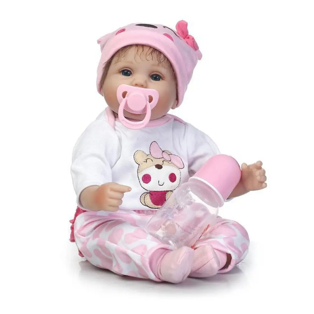 

Lovely Simulation Baby Reborn Doll Toy High Grade Soft Silicone Lifelike Full Body Newborn Doll Parenting Children Toys Babydoll