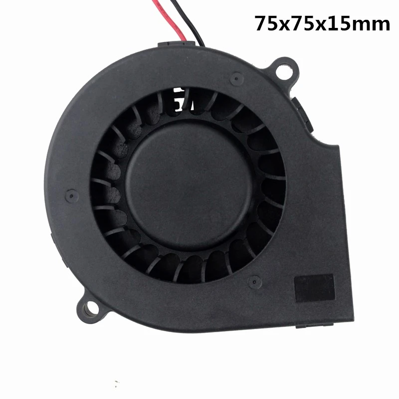 

DC 12v 7.5cm 7515 double ball durable snail turbine cooling blower