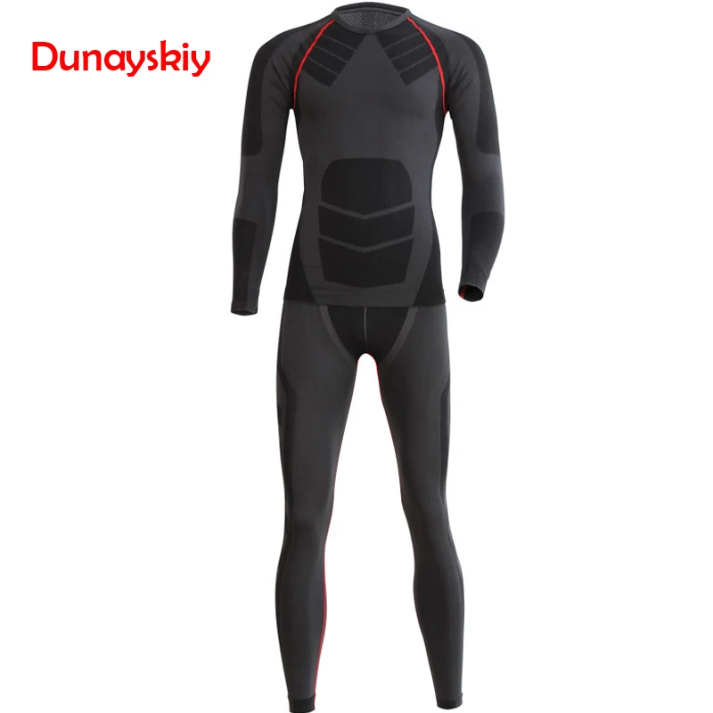 New FashionWinter Thermal Underwear Sets Men Brand Quick Dry Anti-microbial Stretch Men's Thermo Underwear Male Warm Long Johns