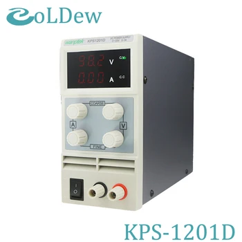 

KPS1201D Adjustable High precision double LED display switch DC Power Supply protection function 120V1A 110V/220V 0.1V/0.01A EU