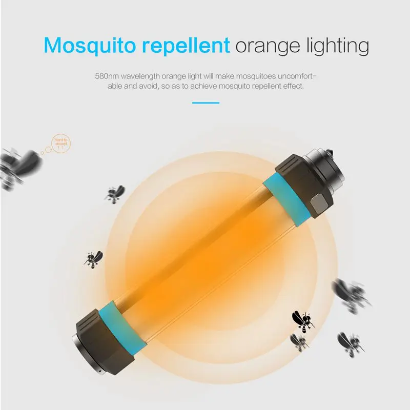Открытый N96 аварийного комаров Предупреждение освещения Водонепроницаемый Портативный путешествия зарядки телефона фонарь для кемпинга