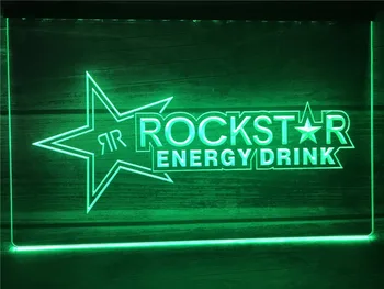 

LE228 Rockstar Energy Drink Beer Bar LED Neon Light Signs