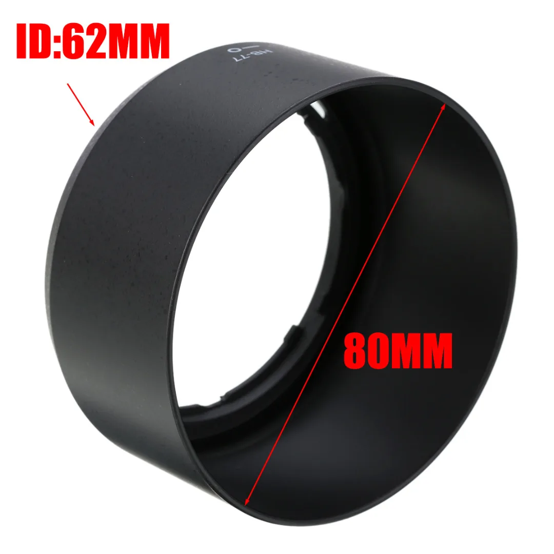 Mayitr 1pc HB-77 Camera Lens Hood High Quality Black Lens Hood For Nikon AF-P DX NIKKOR 70-300mm f/4.5-6.3G ED/VR